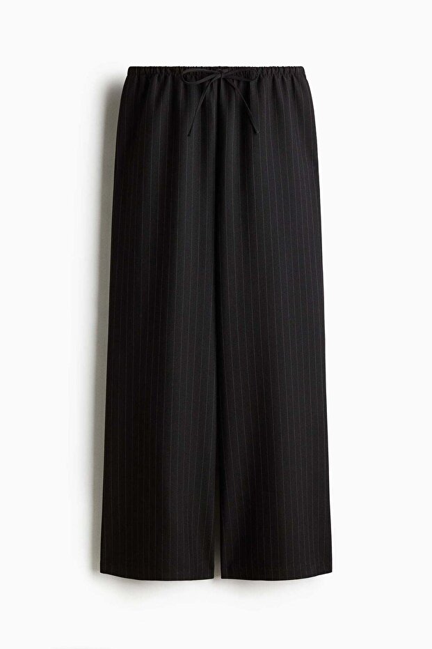 بنطلون من قماش التويل برباط - 1