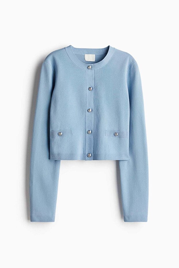 Fine-knit cardigan