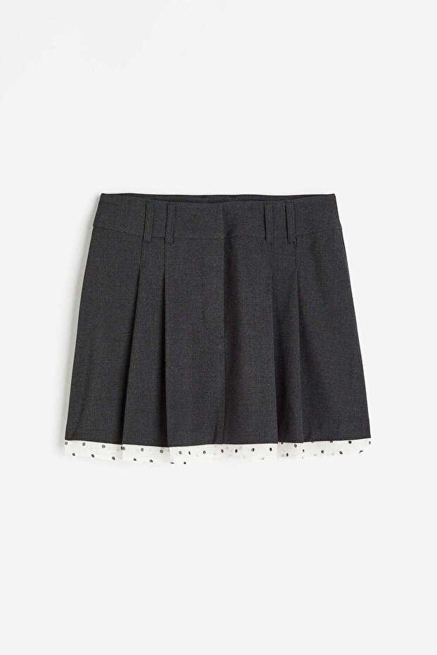 Pleated mini skirt - 2
