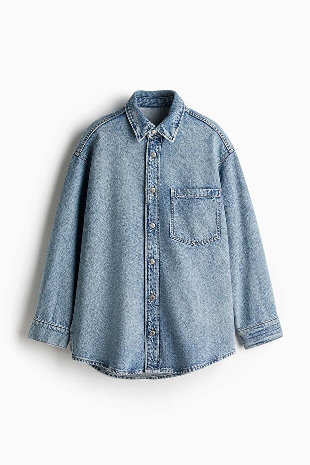 Feather Soft Oversized denim shirt
