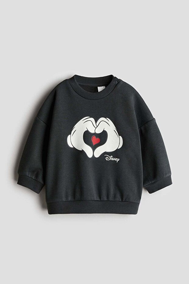 Print-motif sweatshirt