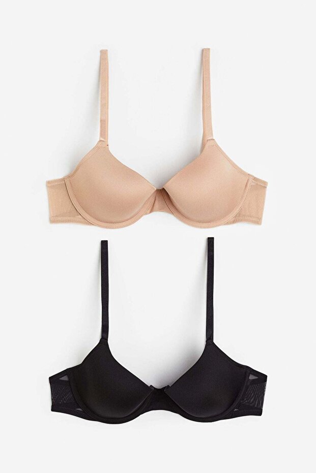 حمالات صدر مبطنة بسلك مكونة من قطعتين - 5