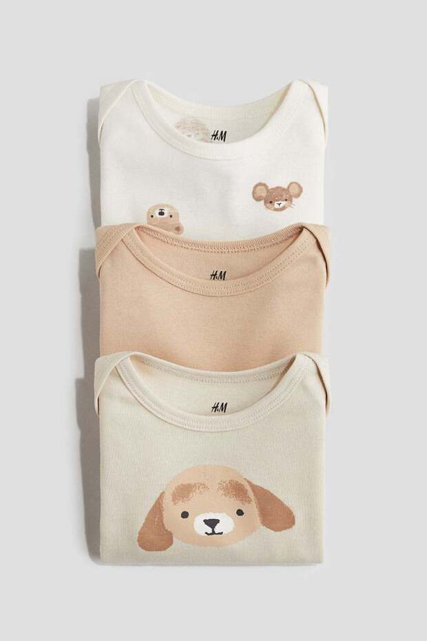 مجموعة من 3 بدلات جيرسي مطبوعة - 1