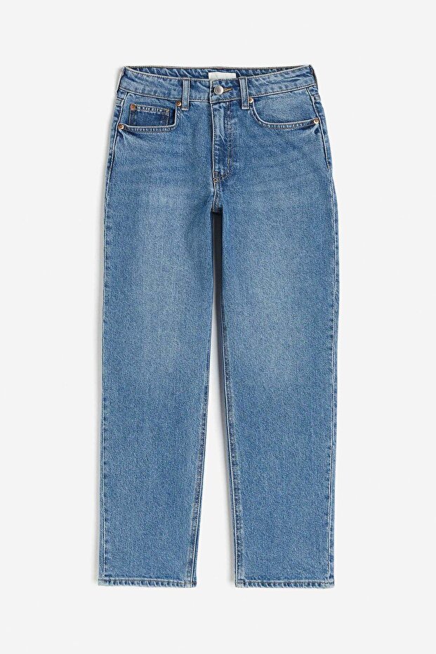 Slim Straight High Ankle Jeans