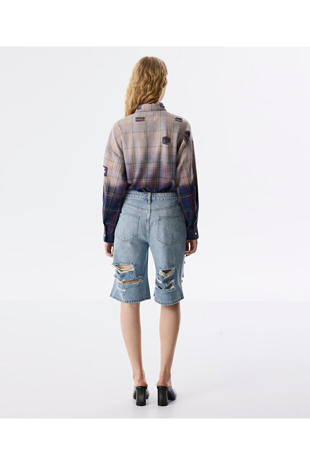 ESKİTME EFEKTLİ BERMUDA - 7