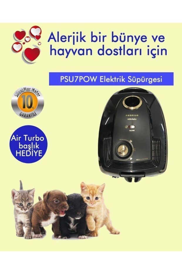 Psu7pow Süpürge Toz Torbalı