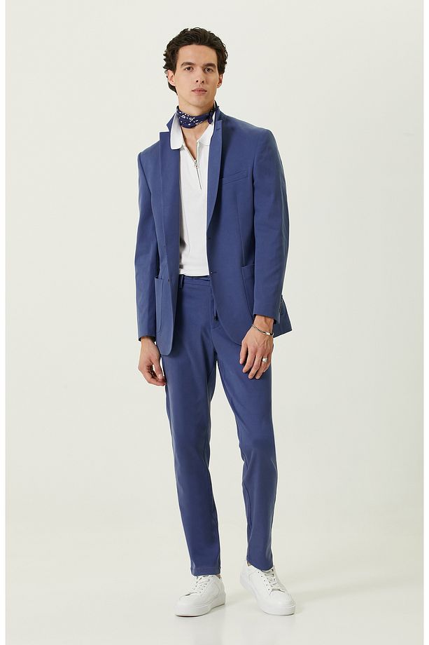Mavi Blazer Ceket - 2