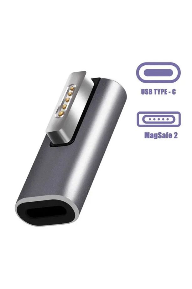 Type-c To Magsafe 2 Ile Uyumlu 60w 85w T Type Çevirici Şarj Adaptörü - 2