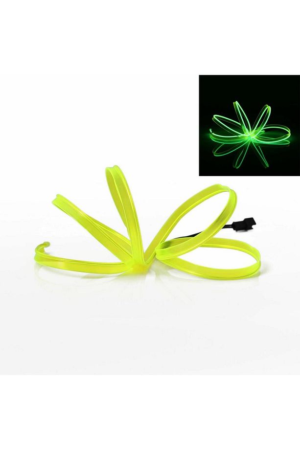 Araç Içi Torpido Şerit Ledi Renkli Ip Neon Led 5 Metre Sarı - 4
