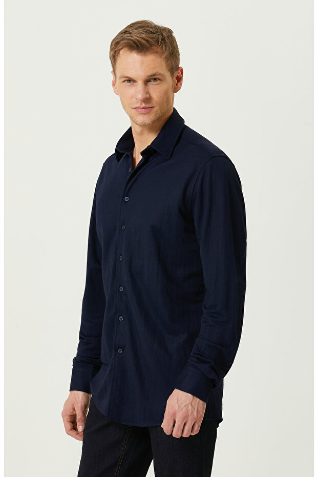 Lacivert Gömlek - 3