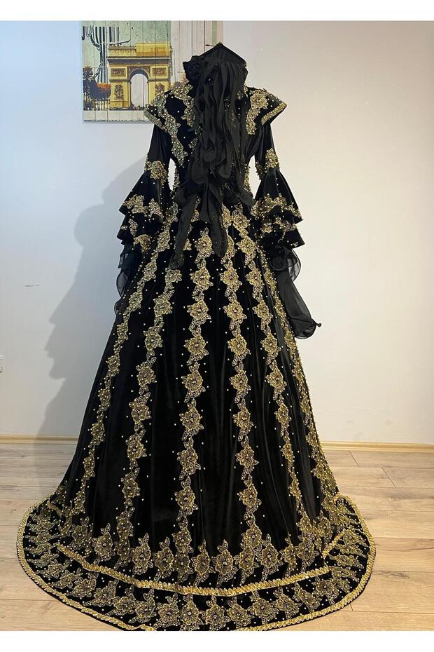 Siyah Kaftan Bindallı - 5