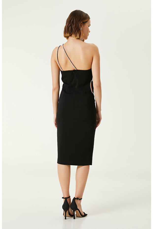 Siyah Abiye Elbise - 6