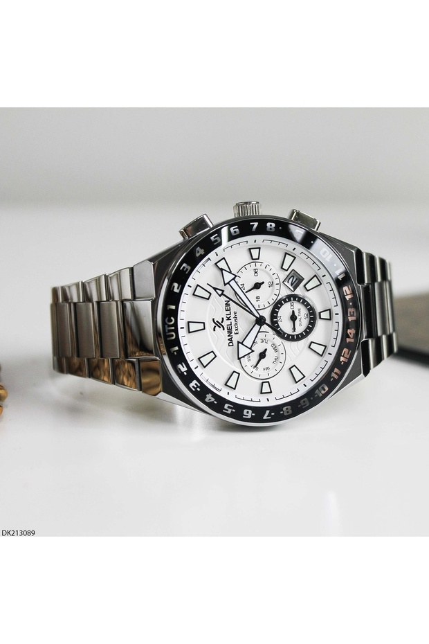 DK213089 Çelik Kordonlu Erkek Kol Saati - 4