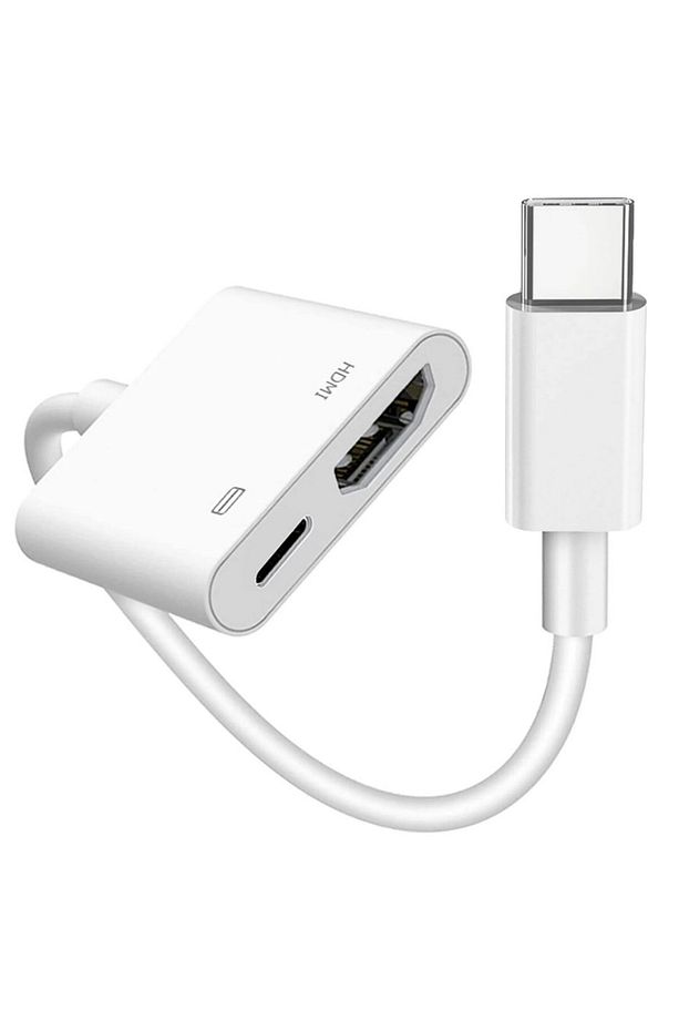 Type-C iPhone 15 Pro Max Pd Şarj Girişli Hdmi Görüntü Aktarım Kablosu - 1