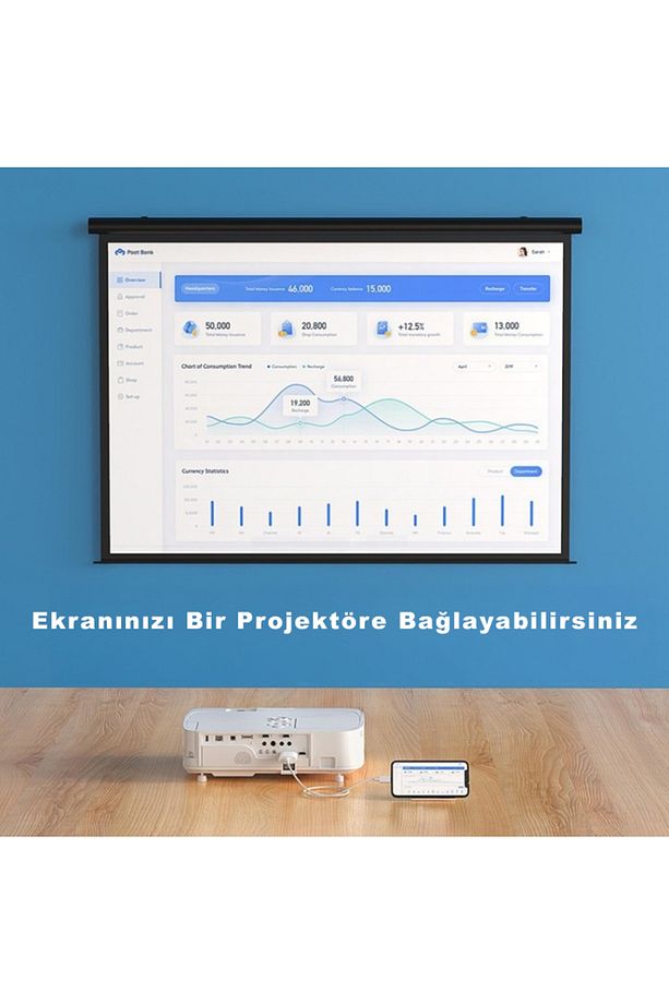 iPhone 11 12 13 14 Pro Max iPad 10.2 10.9 2 Mt Hdmi Görüntü Kablosu Ep-808H - 6