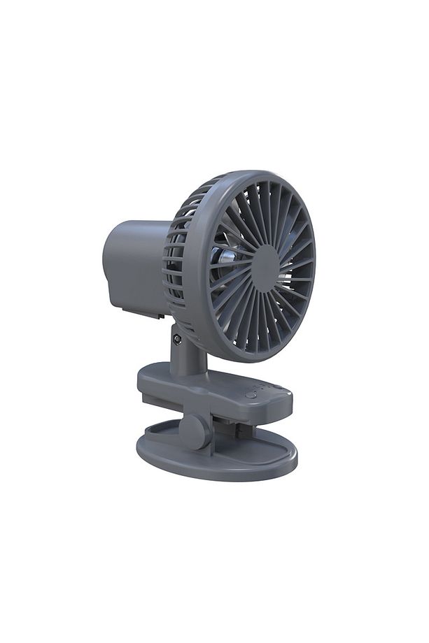 3 Kademe Şarjlı Mandallı 120° Taşınabilir Fan Vantilatör F02 - 1