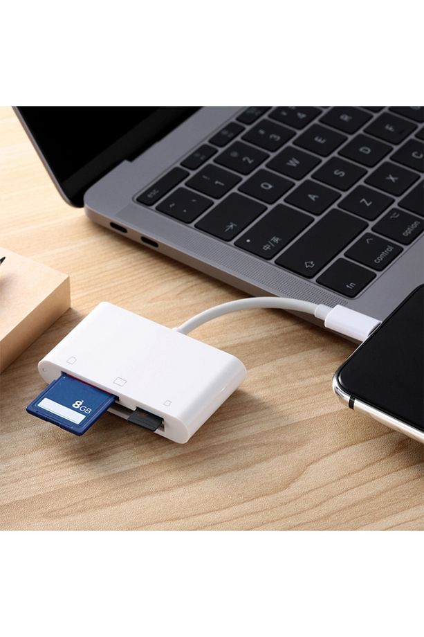 Iphone Ipad Ipod Sd Tf Cf Kart Okuyucu Adaptör Çevirici Nk1011 - 6