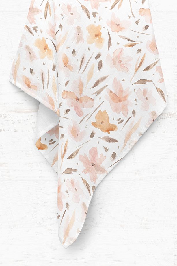 Premium Dijital Baskı Müslin Örtü Spring - 75x100 cm - 4