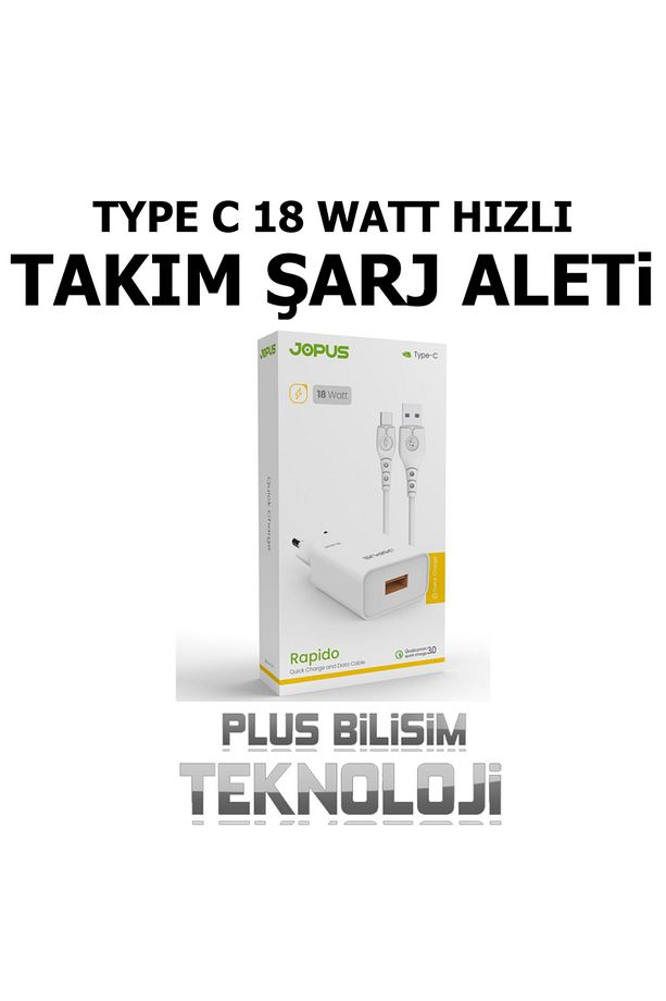 Type C Şarj Aleti Takım 18 Watt Quick Charge 3.0 Hızlı Şarj Özellikli Q.C. Plus Bilişim - 3