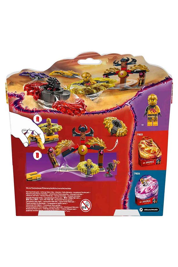 NINJAGO Ejderha Spinjitzu Savaş Paketi 71826 - 6 Yaş ve Üzeri Çocuklar için 2 Ninja Minifi - 4