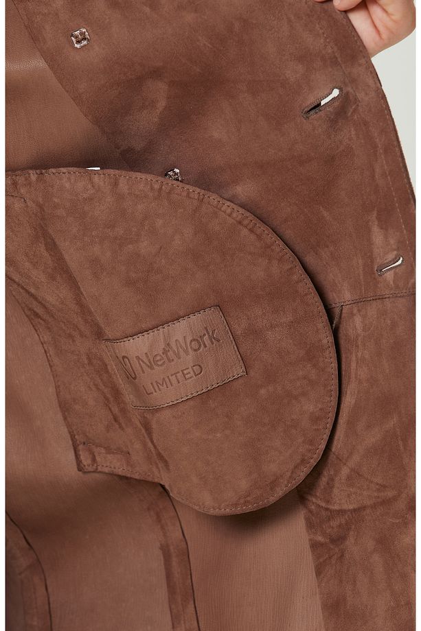 Limited Karamel Deri Pardösü - 9