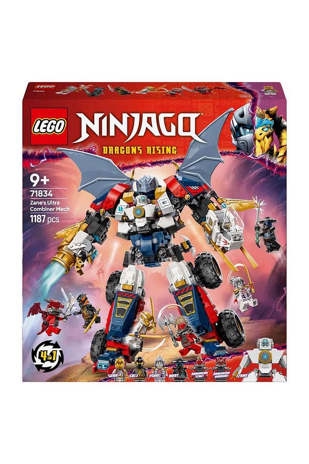NINJAGO Zane’in Ultra Kombo Mech’i 71834 - 9 Yaş ve Üzeri Çocuklar için Araba, Jet ve E - 3