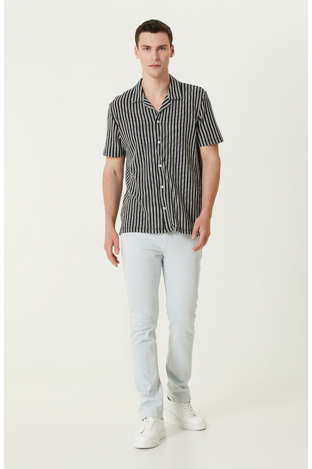 Buz Mavisi Denim Pantolon - 1