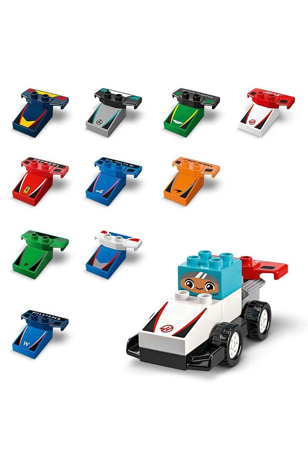 DUPLO Kasabası F1 Takımı Yarış Arabaları ve Sürücüler 10445 - 2 Yaş ve Üzeri Küçü - 5