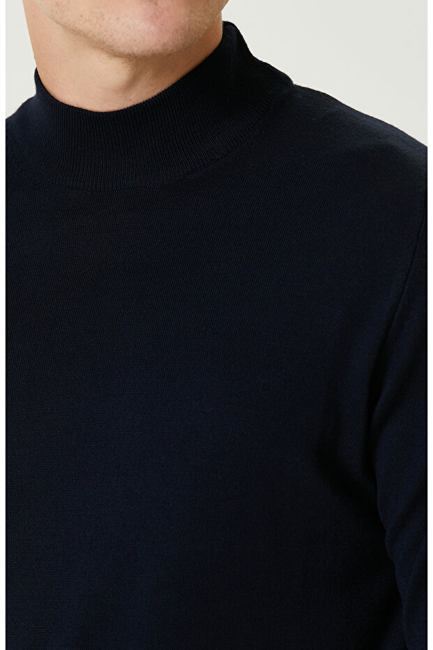 Lacivert Yün Kazak - 6