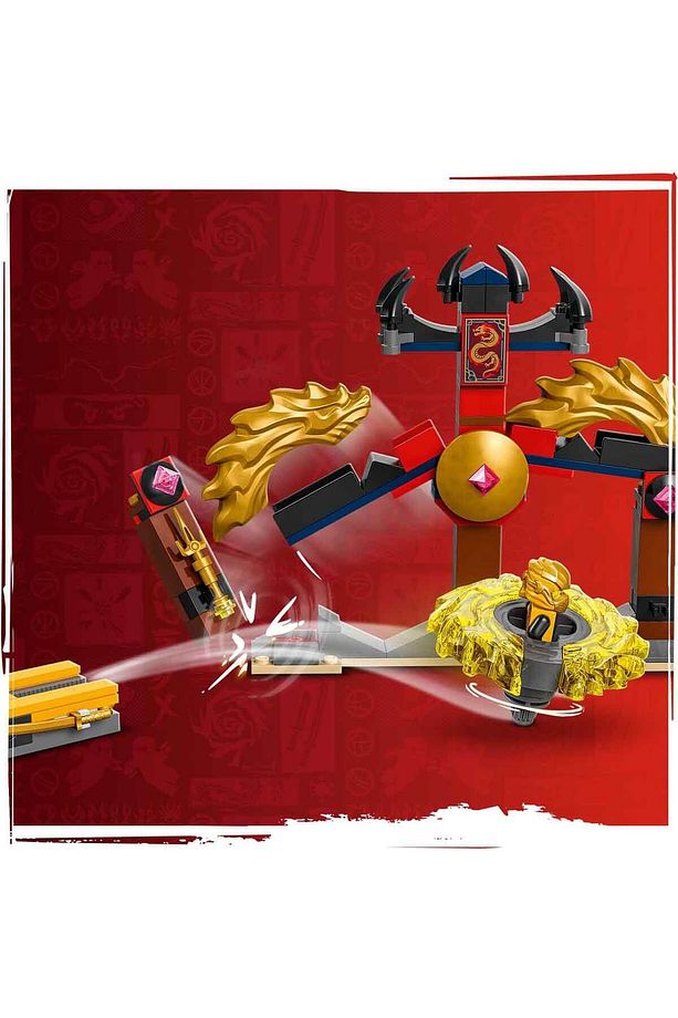 NINJAGO Ejderha Spinjitzu Savaş Paketi 71826 - 6 Yaş ve Üzeri Çocuklar için 2 Ninja Minifi - 6
