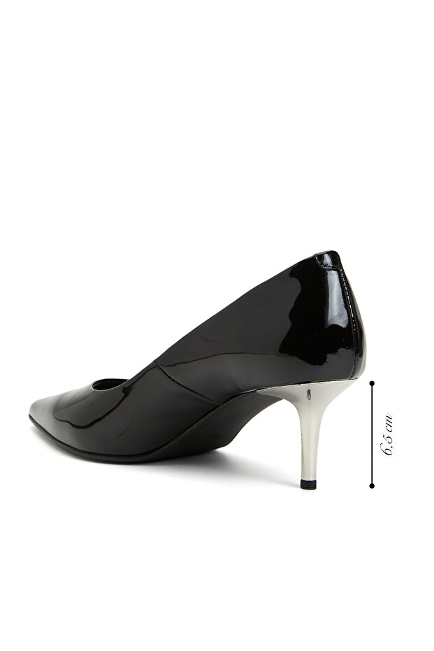 Siyah Deri Stiletto - 3