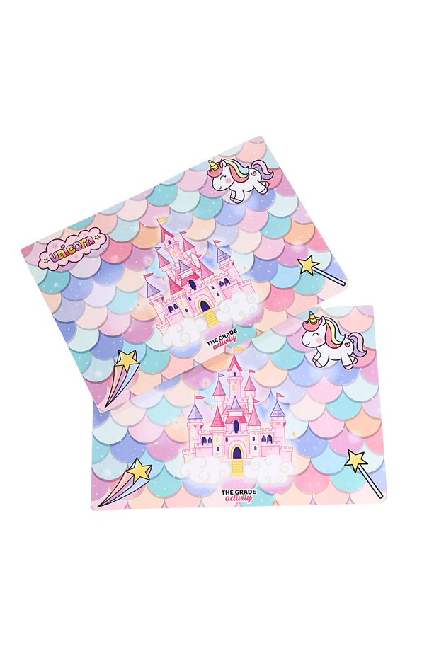 Amerikan Servisi 2'li Unicorn Çocuk Amerikan Servis 2'li Yemek Altlığı Su Geçirmez (42X28 CM) - 7