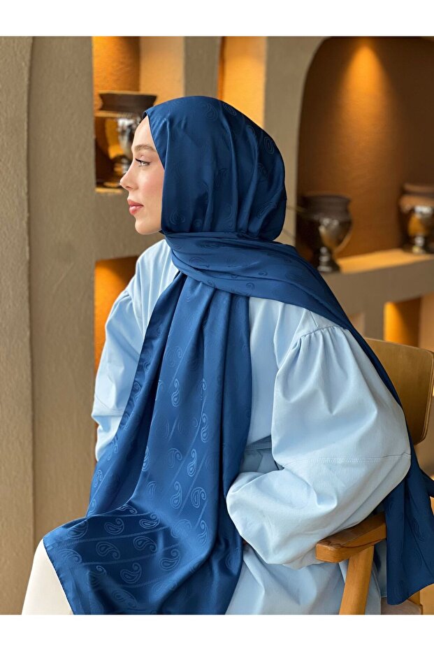 Silky Jacquard Series Almond Pattern Shawl