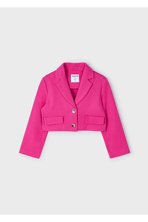 Kız Çocuk Örme Ceket Pembe - 1