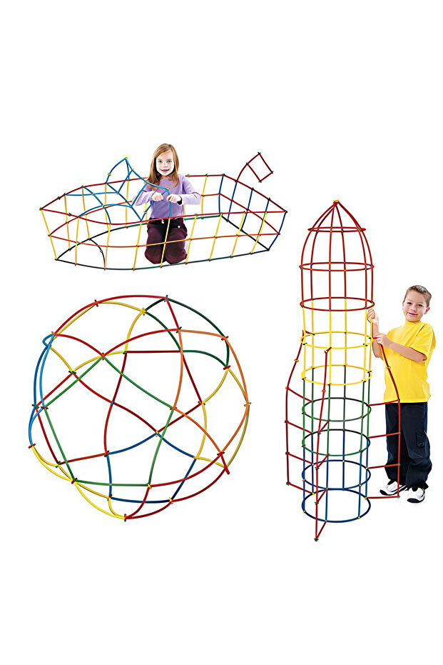 Multi-Colored Bamboo Stick Toy 600 Pieces Building Blocks Educational Memory Game Intelligence Development