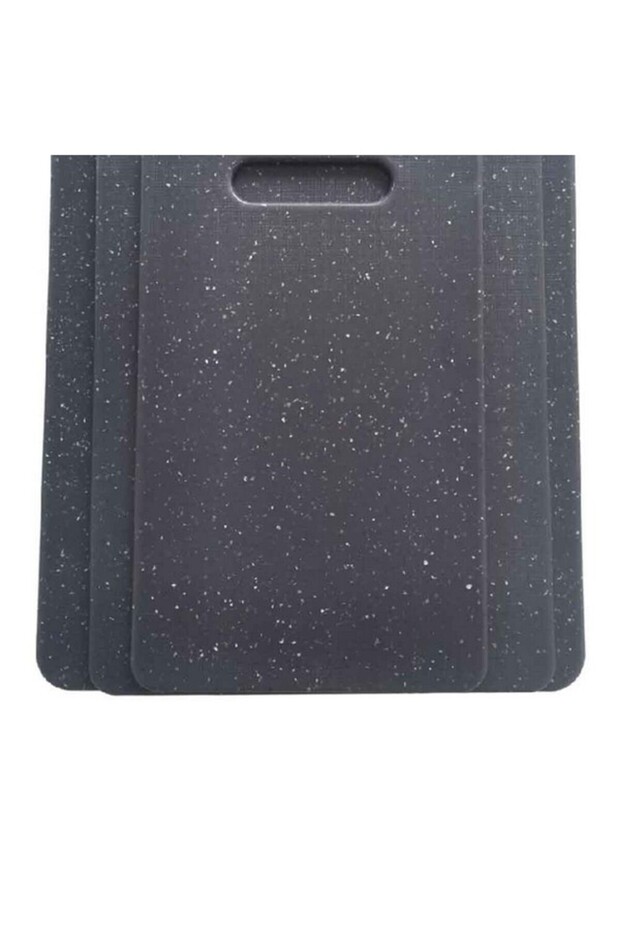 3-Piece Marble Effect Rectangular Polypropylene Cutting Board Set - 2