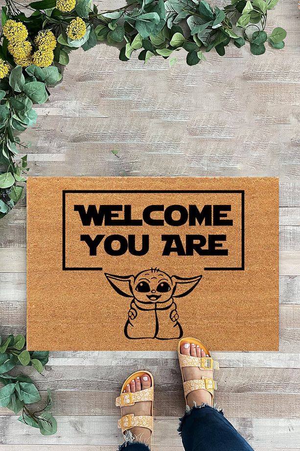 Paspas, Star Wars, Welcome You Are, Iç Ve Dış Dekoratif Kapı Önü Paspası, Dijital Baskı Paspas - 2