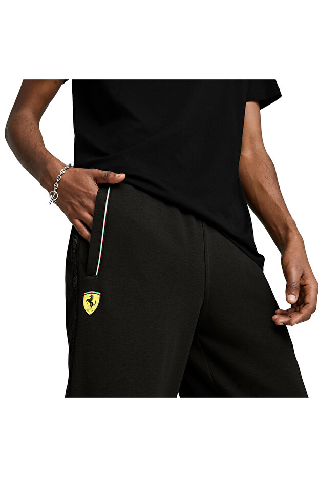Ferrari Race Erkek Siyah Günlük Stil Eşofman Altı 63018301 - 4