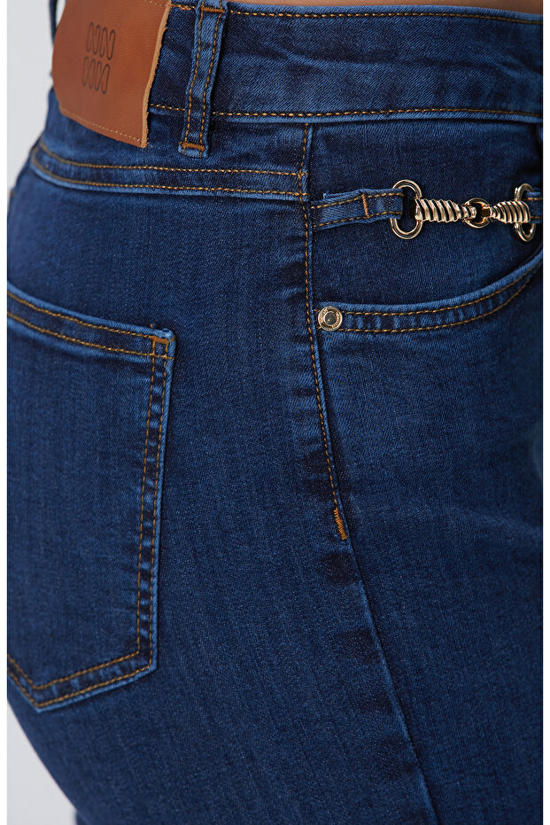 Indigo Denim Pantolon - 5