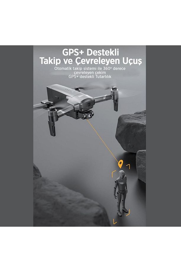 F22 S2 Pro 4k Kameralı Drone Seti-6km Menzil Çarpışma Sensörü 40 Dakika Uçuş Süresi-engel Algılama - 7