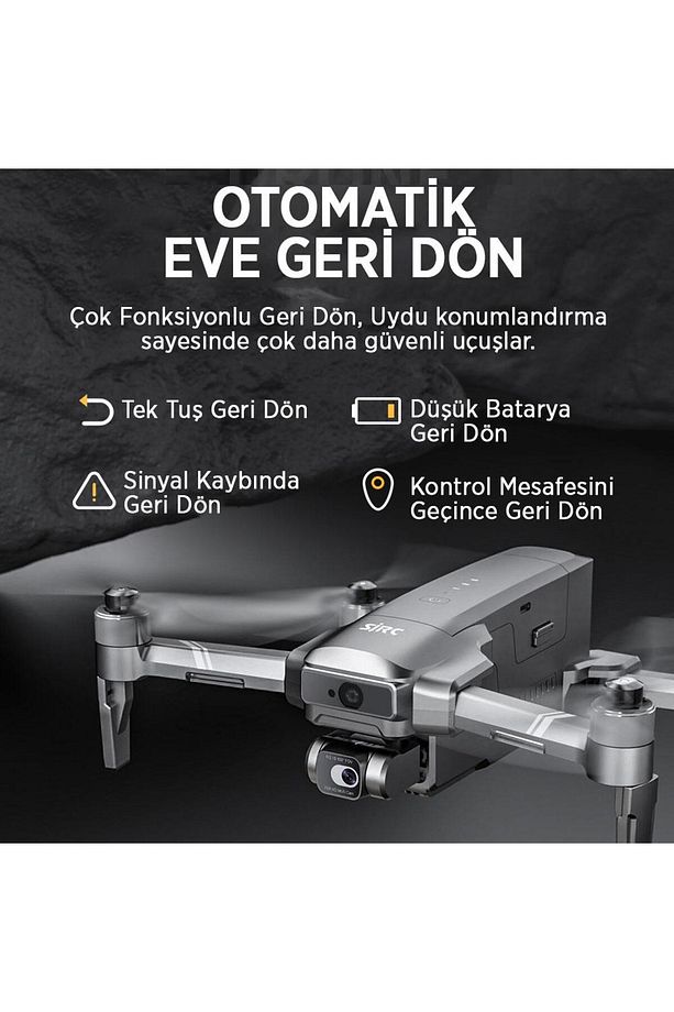 F22 S2 Pro 4k Kameralı Drone Seti-6km Menzil Çarpışma Sensörü 40 Dakika Uçuş Süresi-engel Algılama - 8