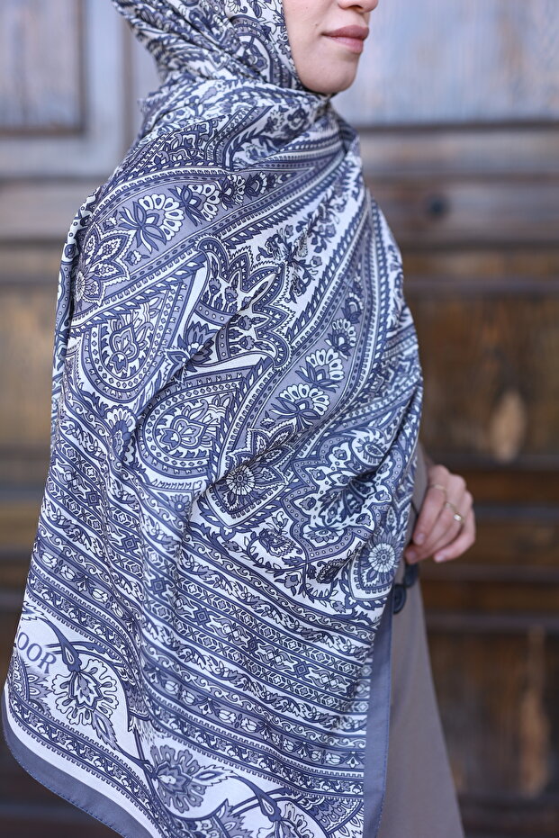 شال حريري من القطن بنمط إيترو - 3