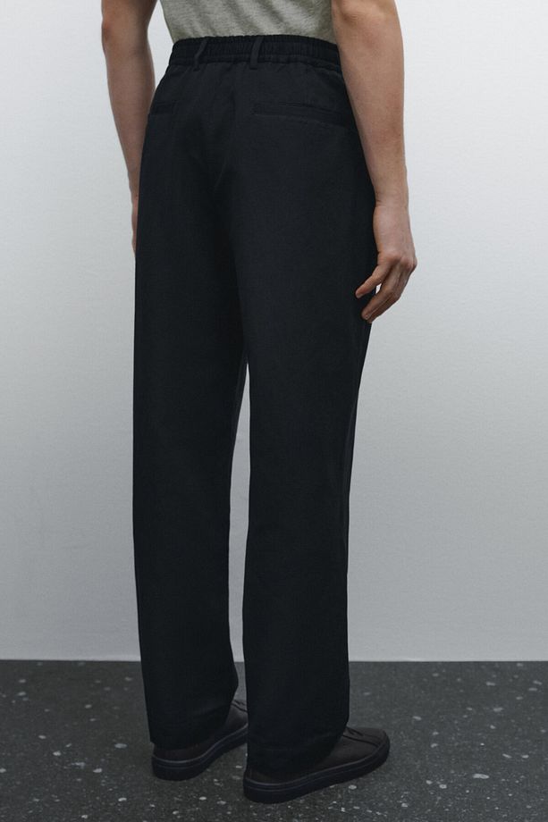 Pamuk karışımlı jogger fit pantolon - 4