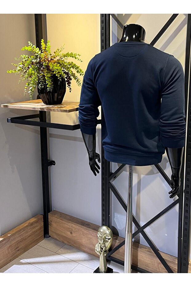 3 Iplik Şardonsuz Basic Sweatshirt - 2