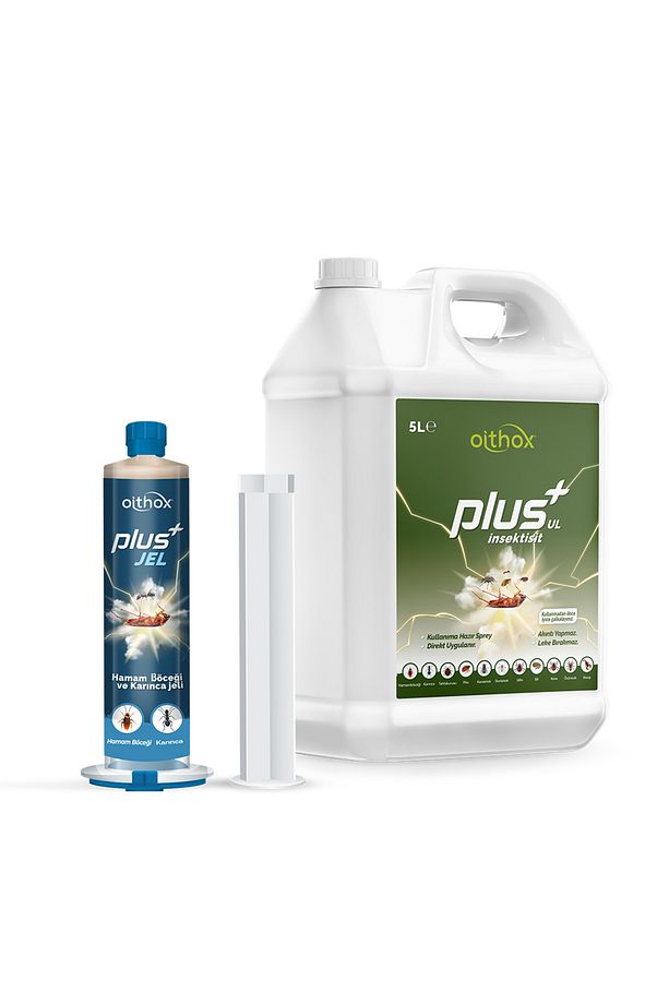 Plus Hamam Böceği ve Karınca Jeli 35 gr + Oithox Plus UL 5 lt Haşere İlacı - 1