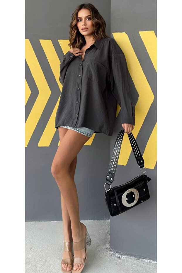 Modal Loose Shirt with Pockets