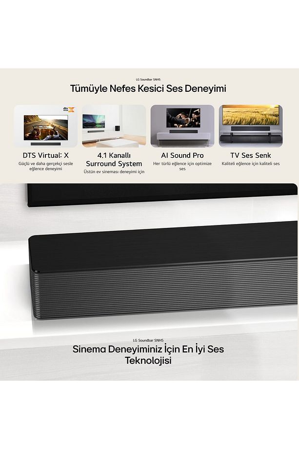 DTS Virtual:X Teknolojisi ve AI Sound Pro ile Evinizde Sinema Atmosferi 600W+HDMI kablosu - 4