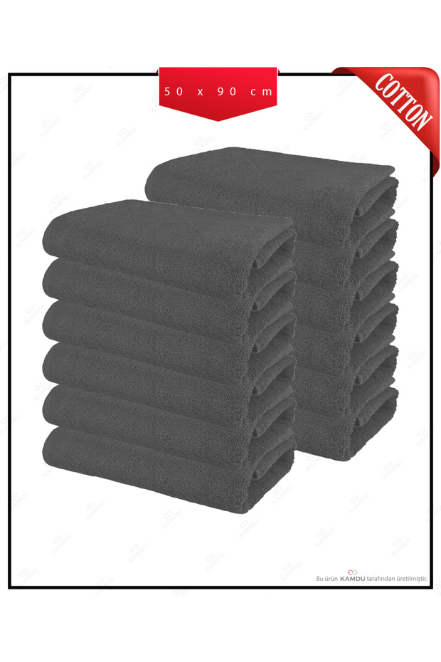12 Pieces 50 X 90 cm Cotton Barber Towels, Hairdresser Towels, Sports Towels, Fitness Towels