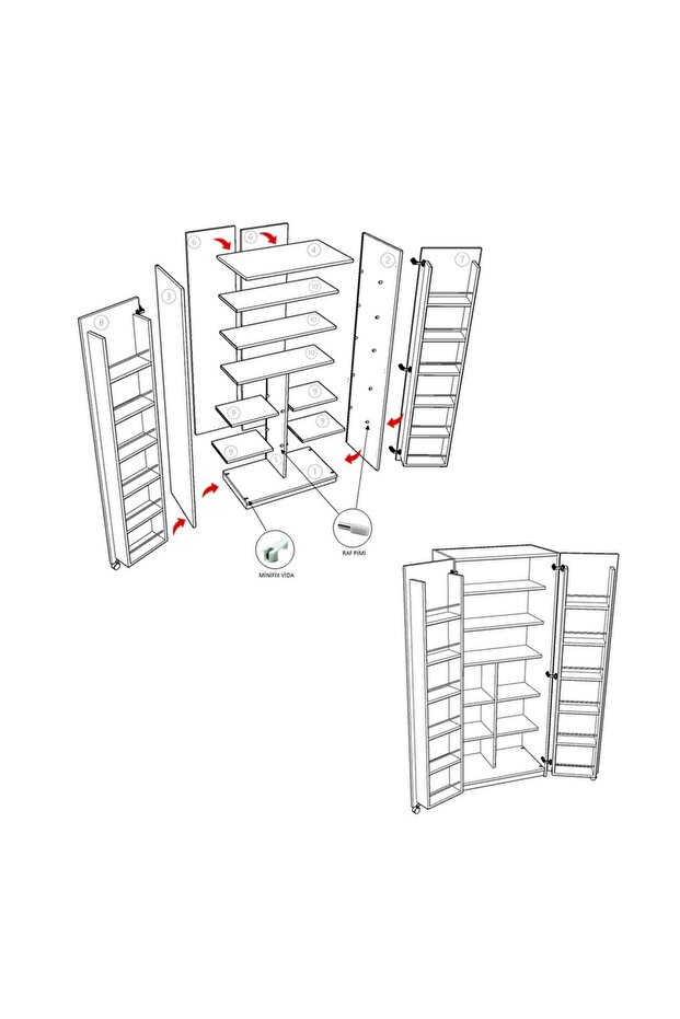 Mutfak Kiler Dolabı Mk-03 - 8