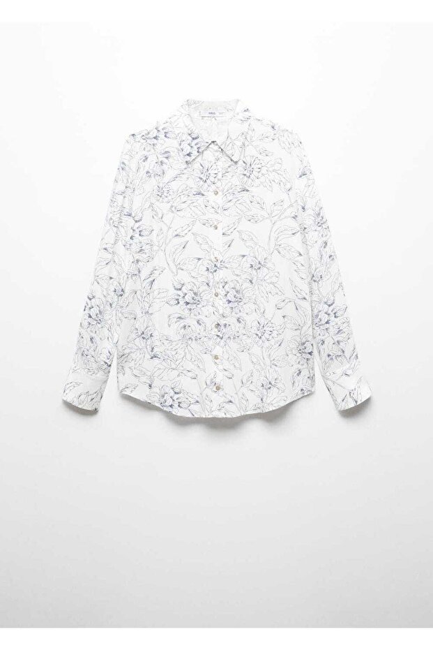 Düğmeli desenli gömlek - 3